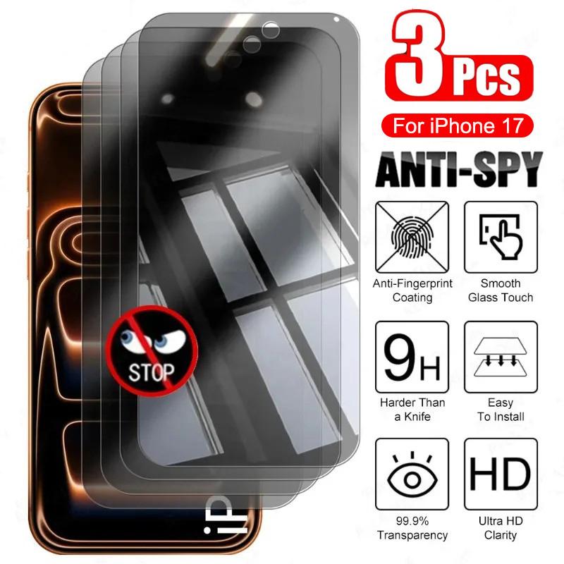 

Full Cover Tempered Glass For iPhone 17 Pro Max Air 16E 15 14 13 12 11 Pro Max 16 Plus 13 Mini X XR XS Max 7 8 Plus Screen Protector Protective Glass iPhone 17 Pro Max чорний