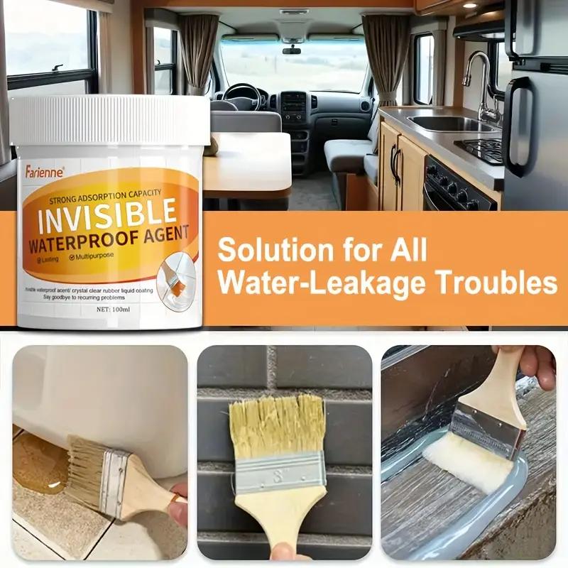 Farienne 100ml Kristalheldere Waterdichte Vloeibare Rubber Coating Hoge Viscositeit Naadloze Lekafdichting Auto Interieur Dak Goot Reparatie