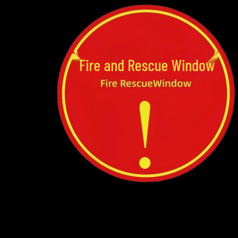 

DAXTE Waterproof Window Warning Sign Sticker