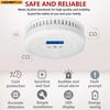 Independent CO Alarm Sensor Carbon Monoxide Alarm Detector High Sensitive Warning  Review LCD Display  3-year Sensor Lifespan