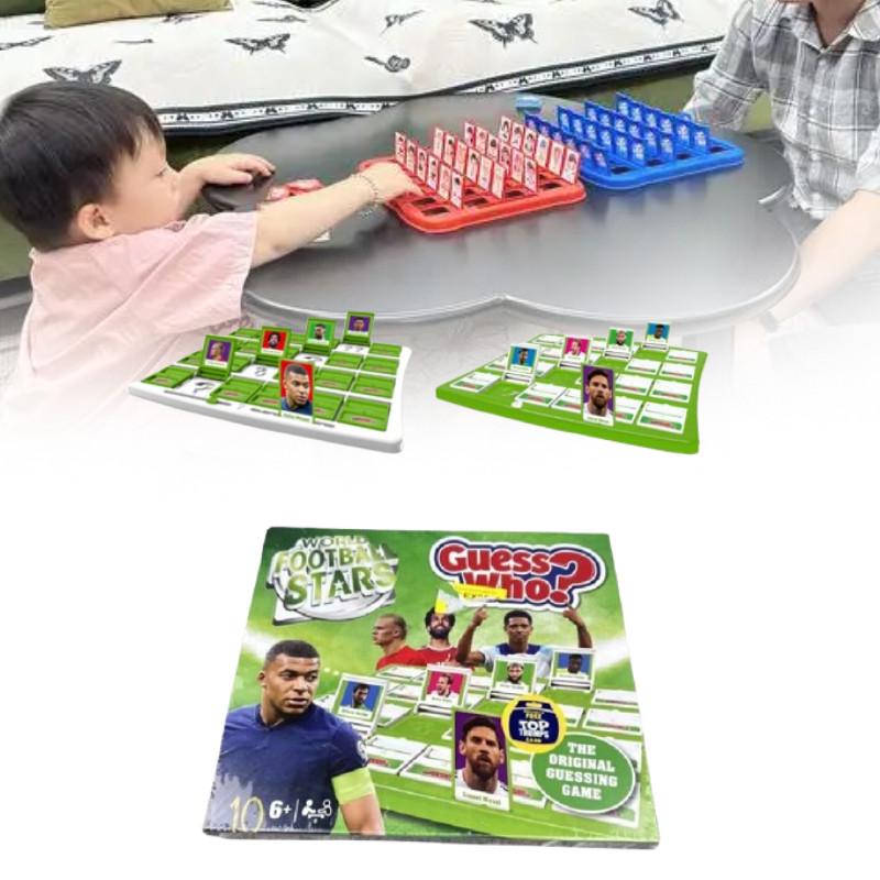 World Football Stars Guess Who Family Interactive Card Game With Plastic Material For Kids Indoor Play
