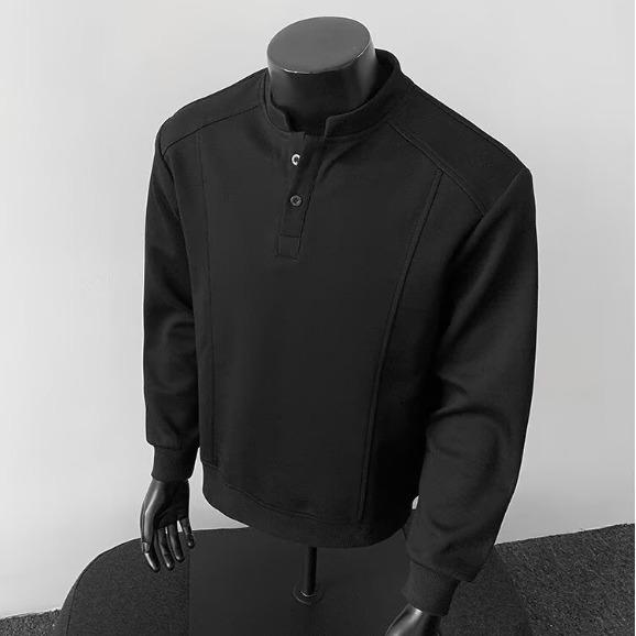 

Men s Casual Winter Patchwork Henley Hoodie XL