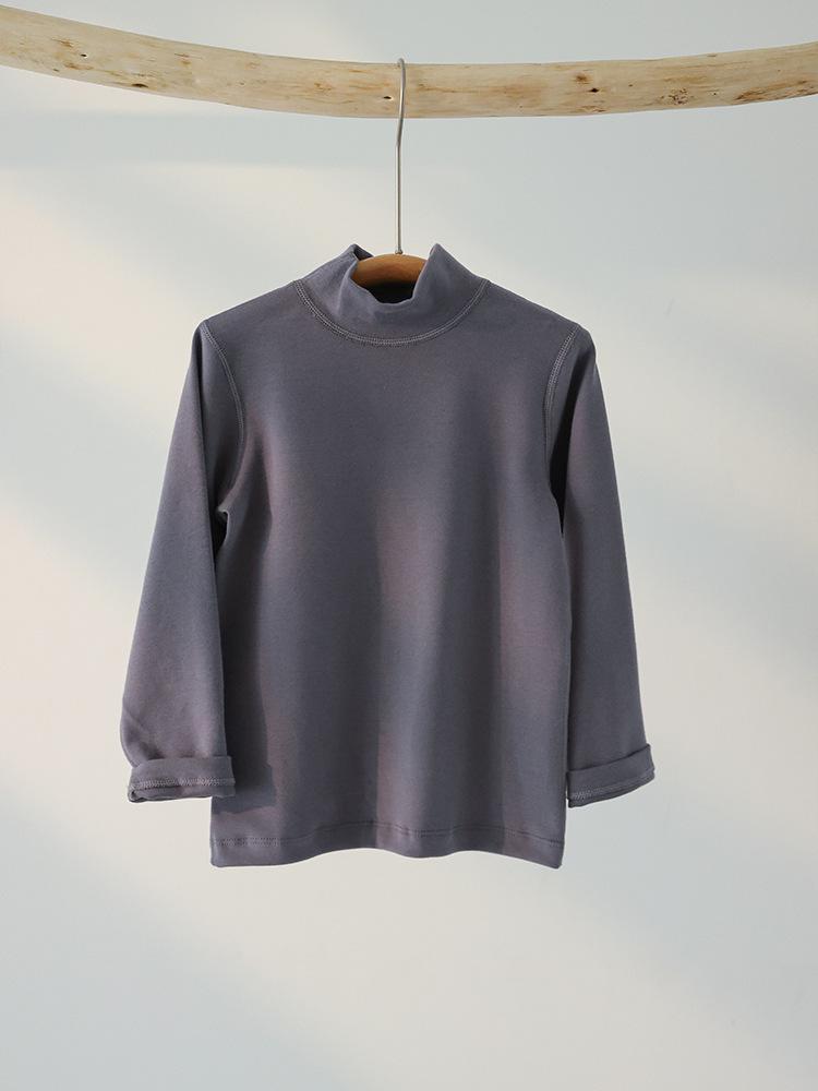 Kids' Mid-High Collar Stretchy Base Layer T-shirt (320g)