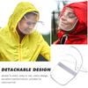 Protective Cap Replaceable Hat Brim Clear Hood Raincoat Jacket Face Protector Poncho Transparent Rainproof