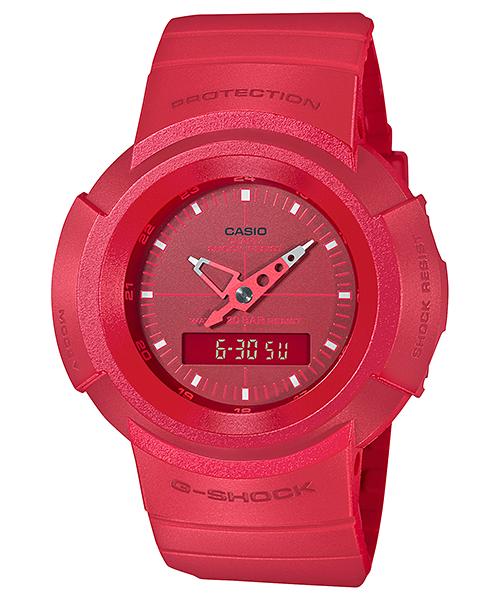 

Casio G-SHOCK Men s Resin 200M Water Resistant Analog Shock Resistant Quartz Watch AW-500BB-4E красный