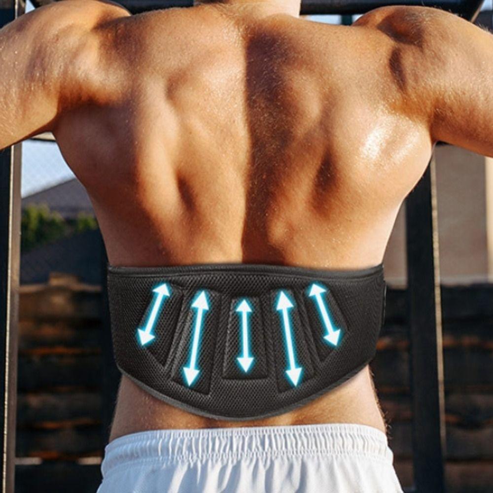 Breathable Weightlift Waist Support Adjustable Workout Power Belt Practical Fitness Belt Deadlift