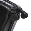 14"/19"/24"/28" 4-Piece ABS Spinner Luggage Set – Large & Medium Sizes – Integrated Combination Lock & 14" Cosmetic Bag (Black)