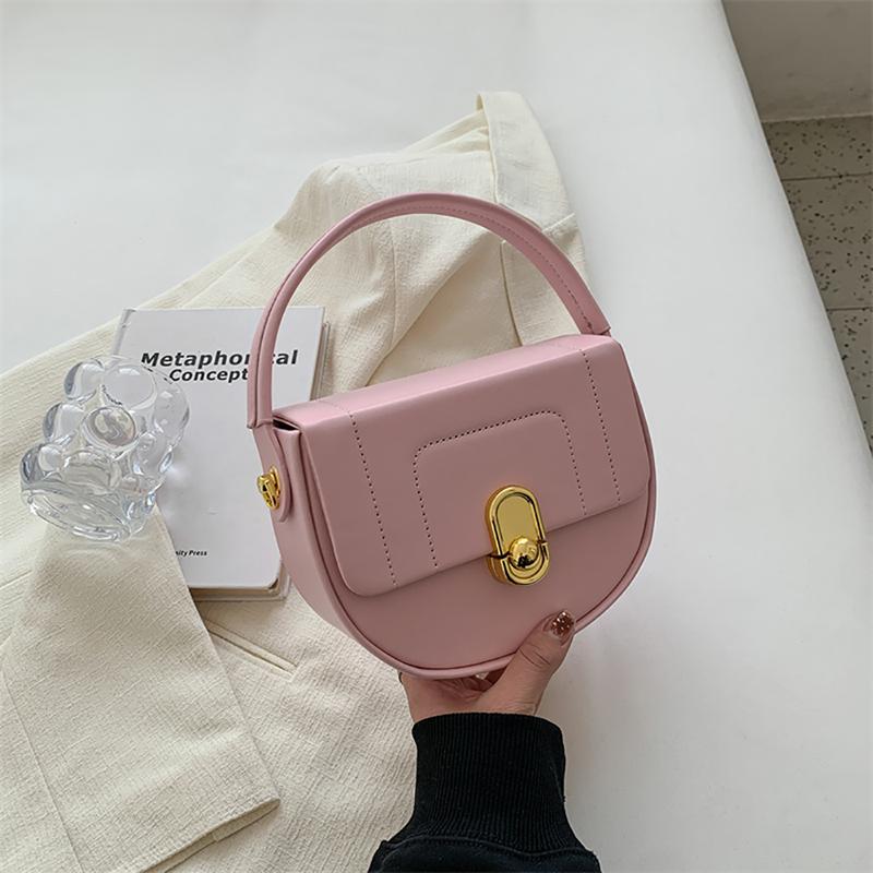 

Французская простая прочная высококачественная сумка женская роскошная высококачественная полукруглая маленькая квадратная упаковка модные популярные сумки через плечо Mini(Max Length<20cm)