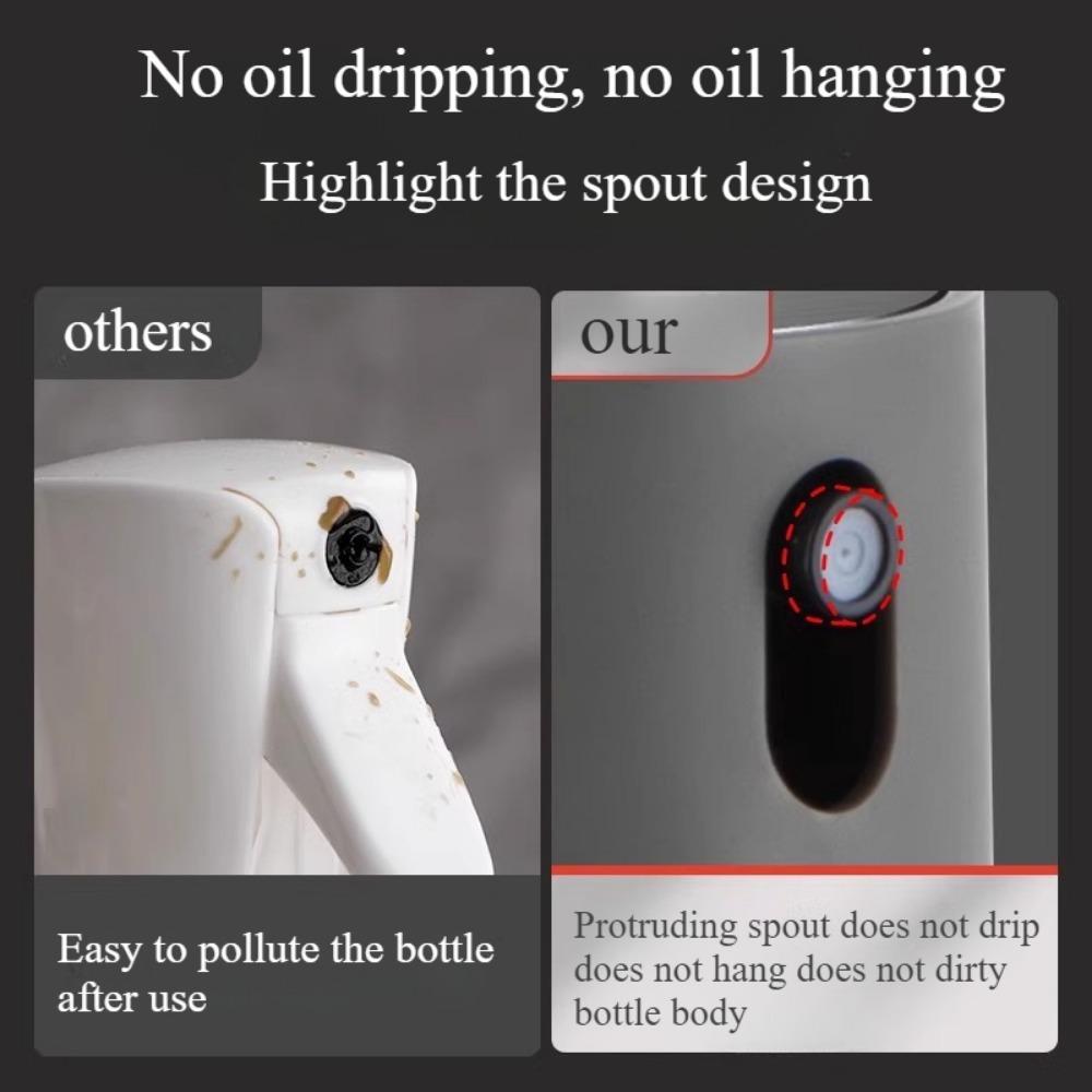 Kitchen Oil Bottle 250550ml Glass Spray Bottle Food Grade Without Hanging Oil Spray Pour Dual-purpose Oil Can Seasoning Tools