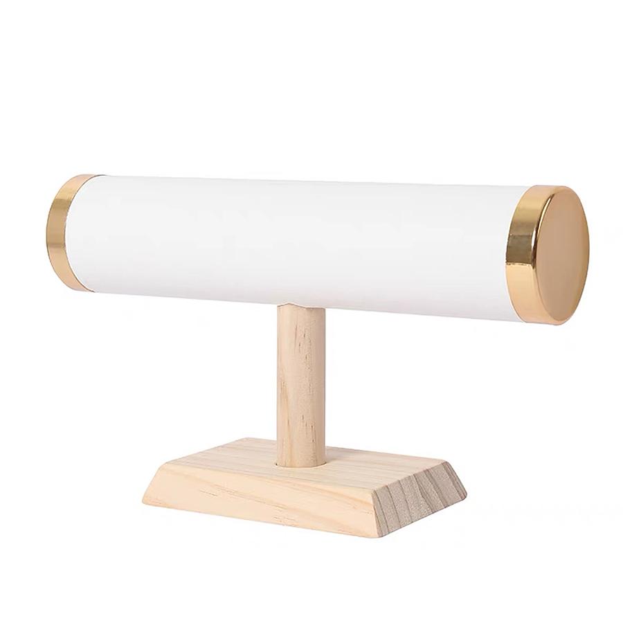 Solid Wood Single Layer Metal Cover Bracelet Holder Packaging supplies jewelry display jeweler organizer woman