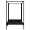 VidaXL Black Metal Canopy Bed Frames 140x200 Cm