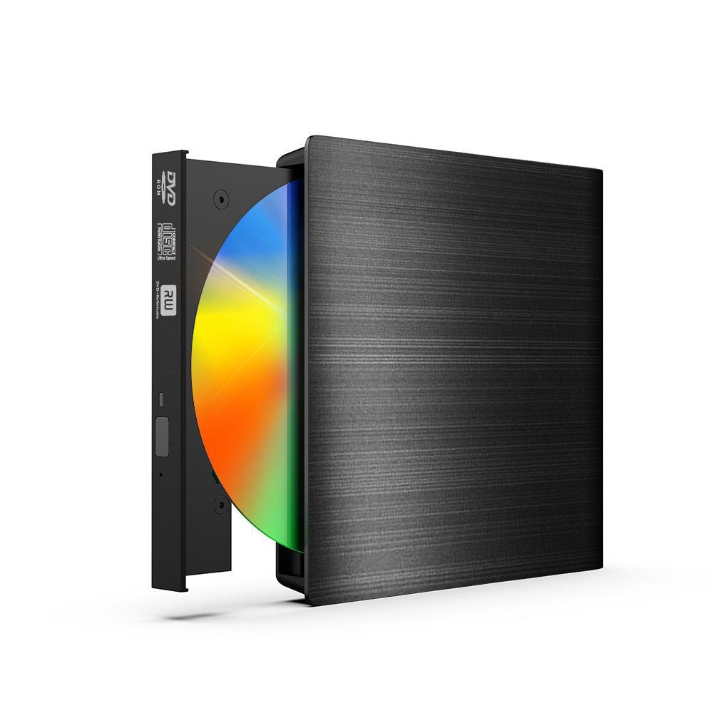 

Зовнішній пристрій для запису DVD-дисків USB 3.0 для ноутбуків чорний