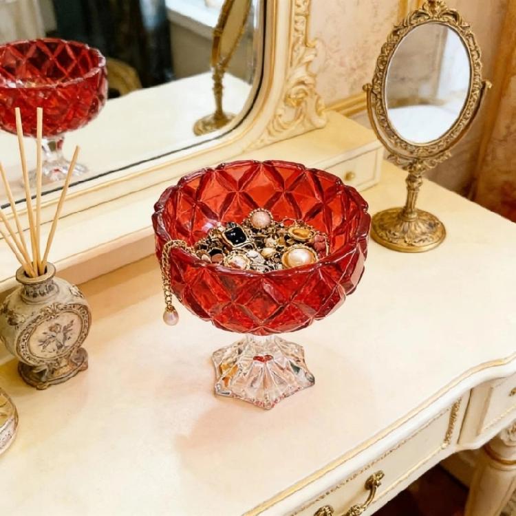 Classical High Stem Glasses Serving Dish Offering Spacious Capacity To Hold 285ml Of Treats For Daily Use Or Special Event