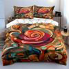 Abstract Multicolor Rose Design. Bedding Sets Duvet Cover Sets Duvet Covers Pillowcases(1* Duvet Cover 2* Pillowcases Without Duvet Insert)