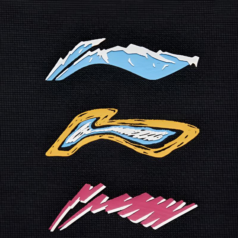 Li Ning Logo Print Trendy Cotton Breathable Loose Fleece Crewneck Sweatshirt Unisex Sweatshirt Black AWDUG03-7