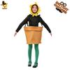 Funny sunflower potted plant costume cosplay clothes stage costume cosplay costume masquerade