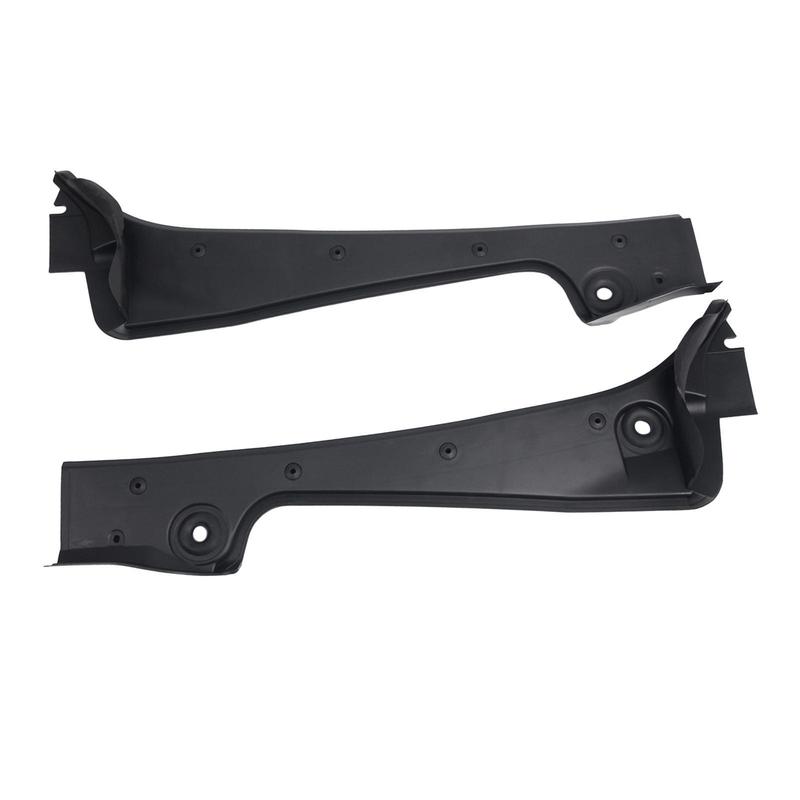 2Pcs 51717027083 Wear Resistant Front Windshield Wiper Side Cowl Cover Trims Fenders LH and Rh for BMW 5' E61 Lci 2005-2010