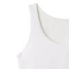Gunze Piecclair Daily Tank New Size 140 Top, 100% Cotton, Girls, White,