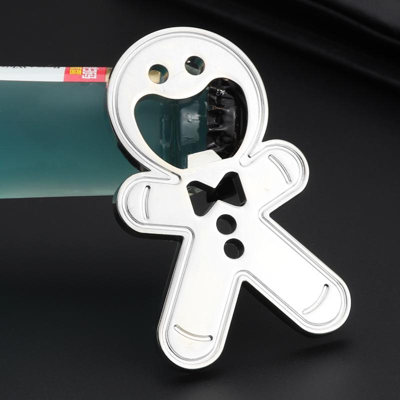 

Пряничный человечек Мультяшная открывалка для бутылок Брелок и магнит – Многофункциональный аниме-подарок