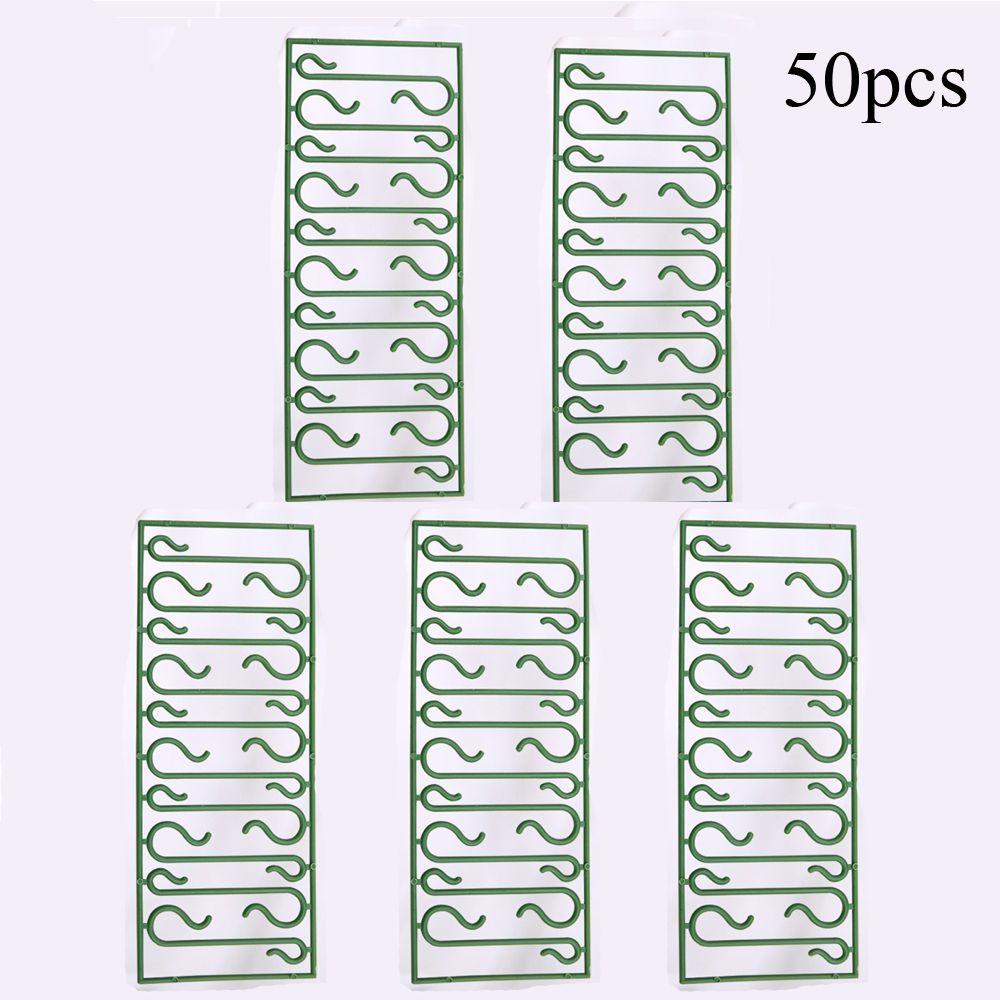 

Plastic Christmas Tree Santa Claus Dolls Christmas Ornaments Hooks Storage Holder Hanging Hook 50pcs