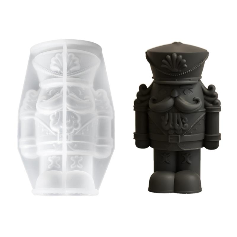 Easy Releasing Crafting Silicone Mold King Soldier Statues Moulds Candle Silicone Molds Suitable for Various Materials