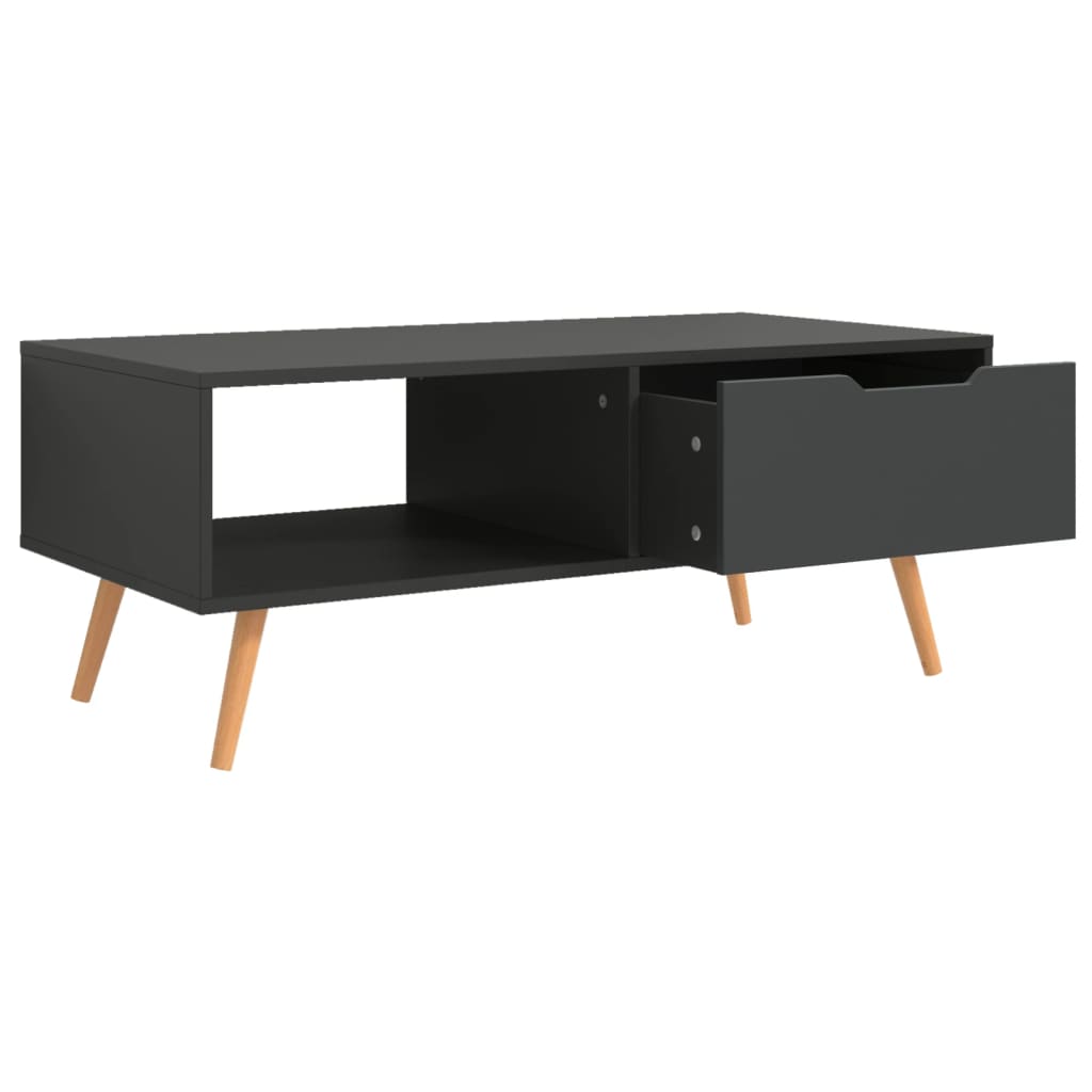 Vidaxl Stolik Kawowy, Szary, 100X49,5X43 Cm, Materiał Drewnopochodny
