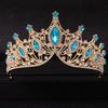 Baroque Crystal Tiaras and Crown Rhinestone Prom Diadem Headband for Women Bridal Wedding Hair Accessories Jewelry Crown Tiara
