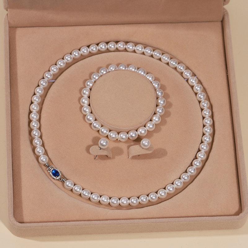 Elegante Collana di Perle di Conchiglia Profonda - Perfetto Regalo per la Festa della Mamma