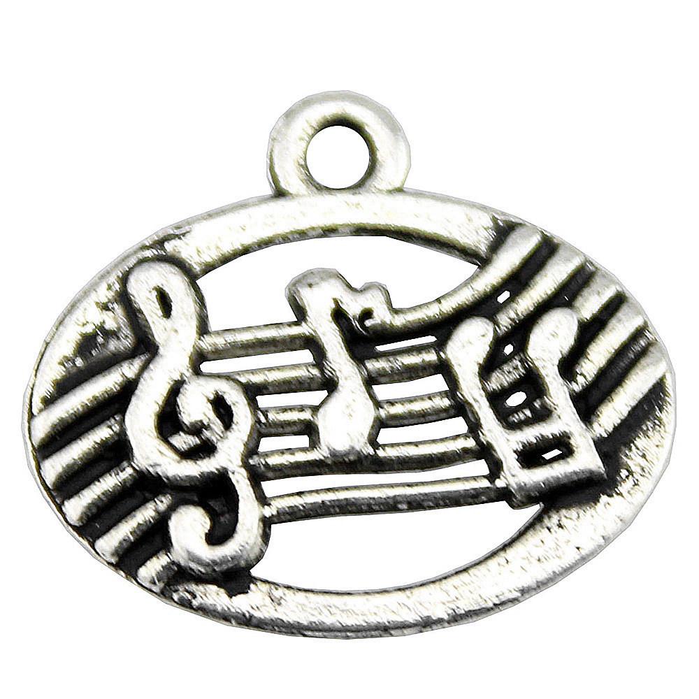 Jewelry Crafts Music Note Charms Alloy Pendants For Concert Collector