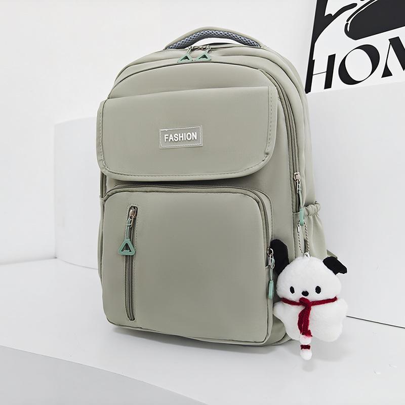 Fashionable New Style Junior High School Student Schoolbag Women with High Appearance  Simple Student Backpack Men's Youth Campus Backpack