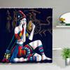 Retro Egypt Pyramid Pharaoh Painting Printed Shower Curtains Waterproof Bathroom Decor Cloth Curtain Set With Hook Bath Screens