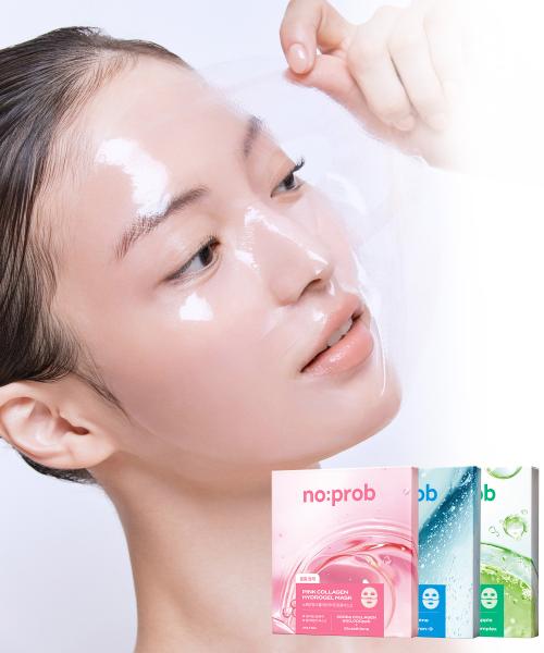 No Prob [SET] Hydrogel Mask (5pcs) + Gel Boosting Prep Cream (+1 Gel Mask Gift)