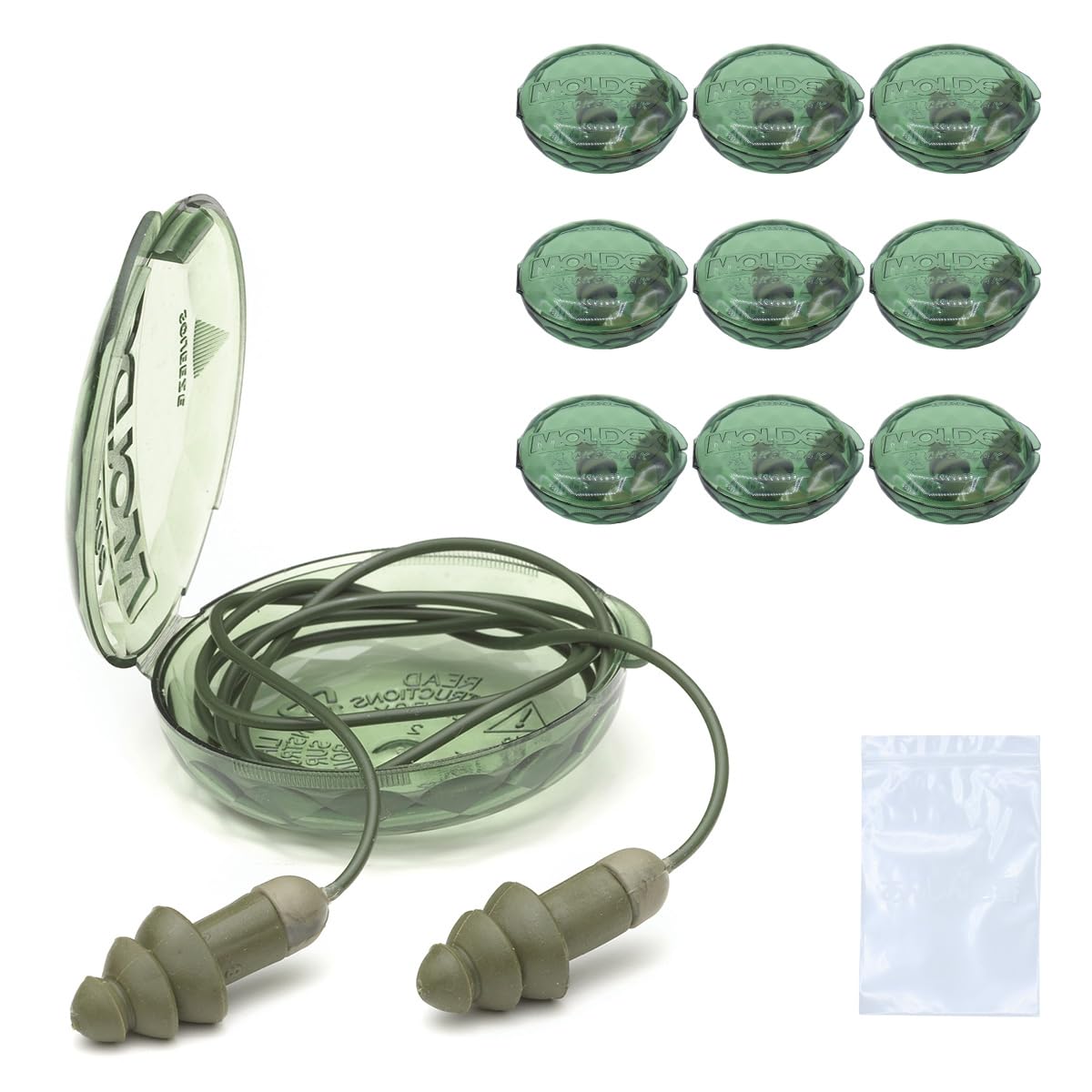 

MOLDEX CamoRockets 6485 10 Сон Храп с Футляром Беруши, Пары, На шнурке, Звукоизолирующие, Помощь, Снижение, Многоразовые, Моющиеся,