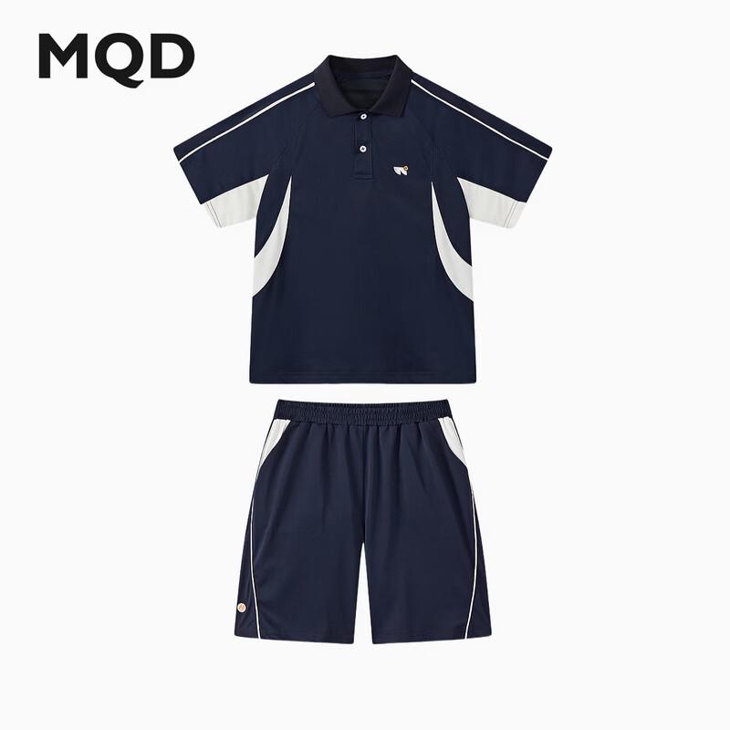 MQD Boys Quick-Dry Polo T-Shirt & Shorts Set 170cm