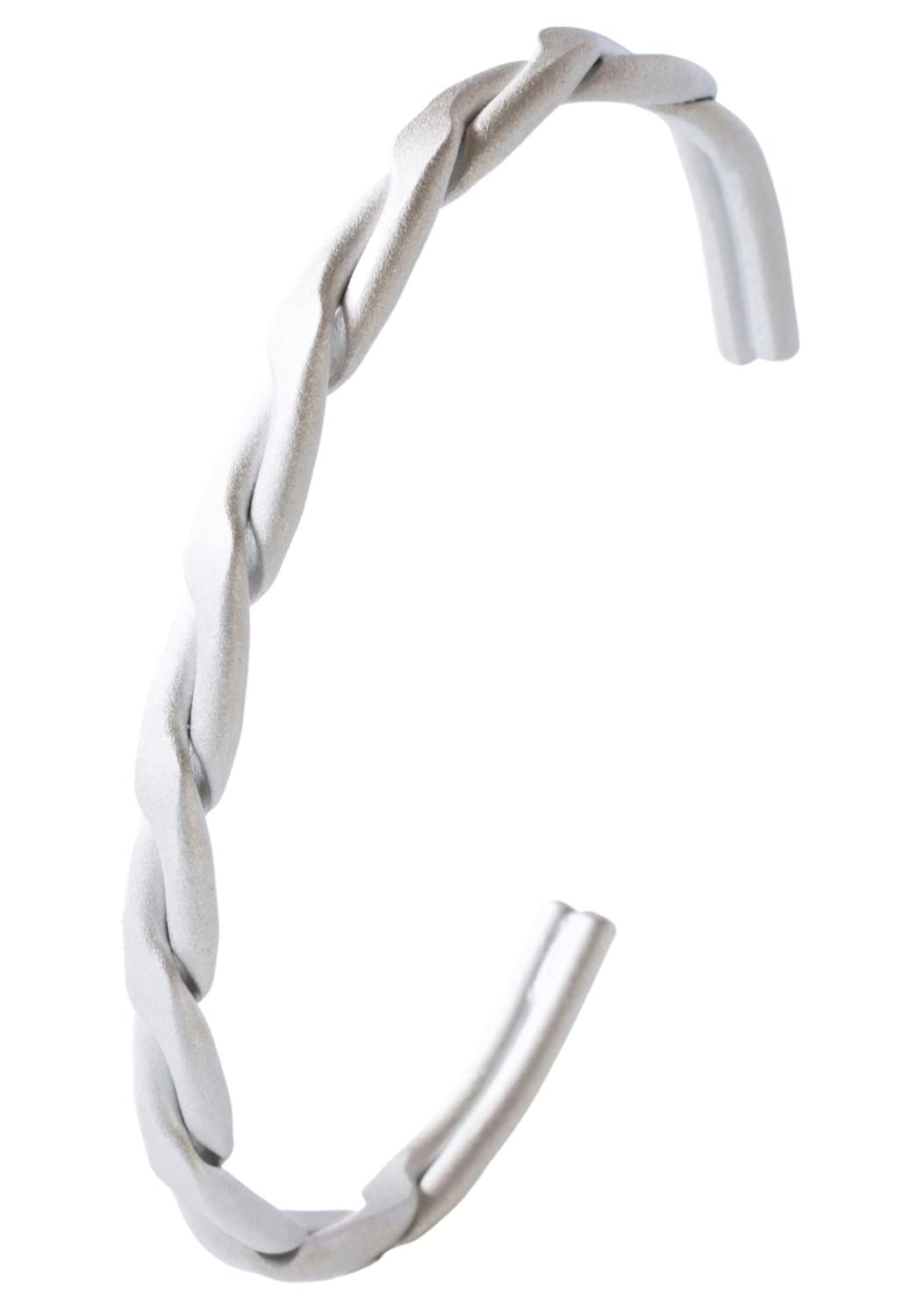 

Bangle Bracelet Made in Japan Size Adjustment Atla Brass [Tabarat] Men s Women s (Silver Honed)