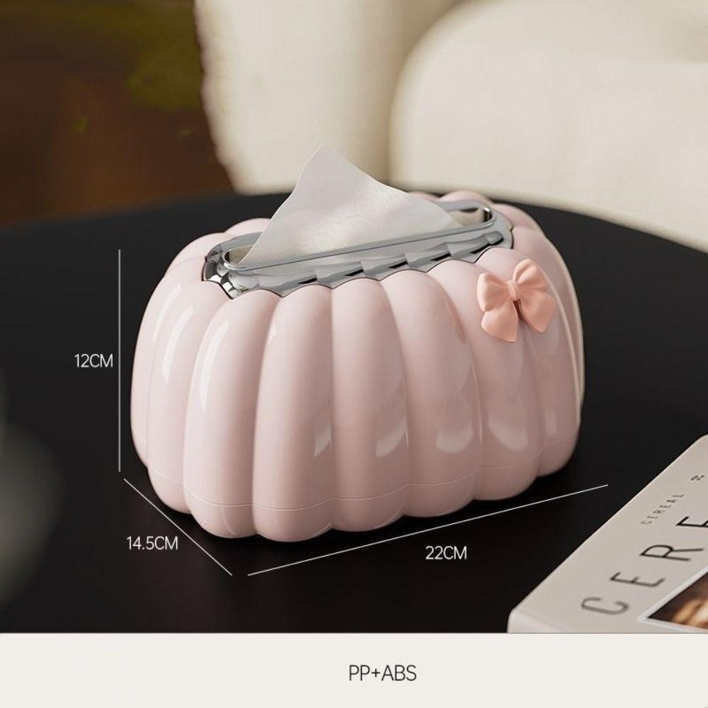 Pumpkin Shaped Paper Holder ABS Napkin Box New Tissue Storage Container  Office Living Room