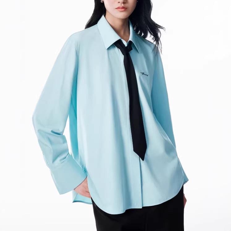 Mode Femme Printemps 2026 Chemise Décontractée Lâche à Nouer - Haut pour le Travail
