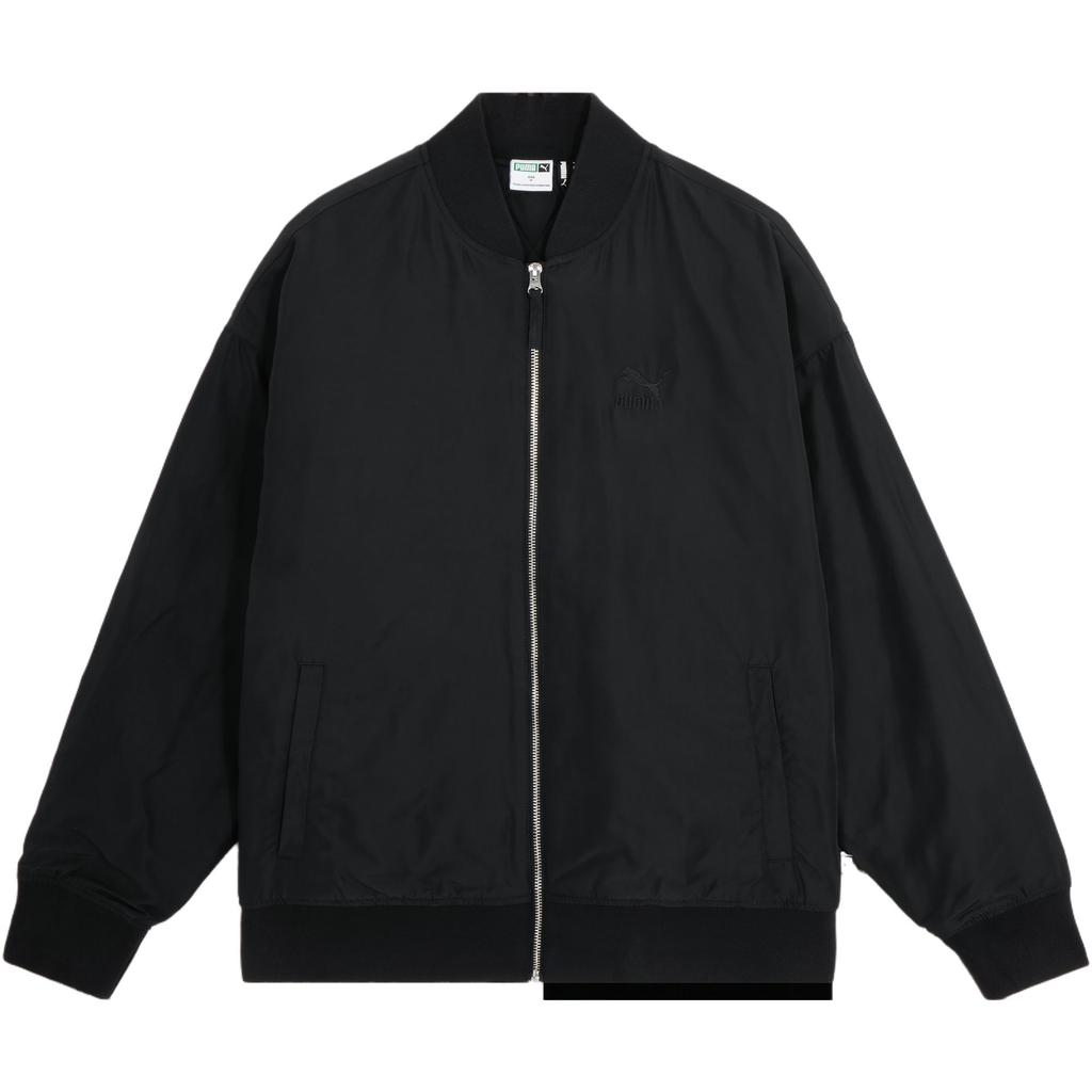 Puma Bz Cc Woven Padded Jacket Animal Print Zip Long Sleeve Jacket Unisex Jacket Black 625541-01