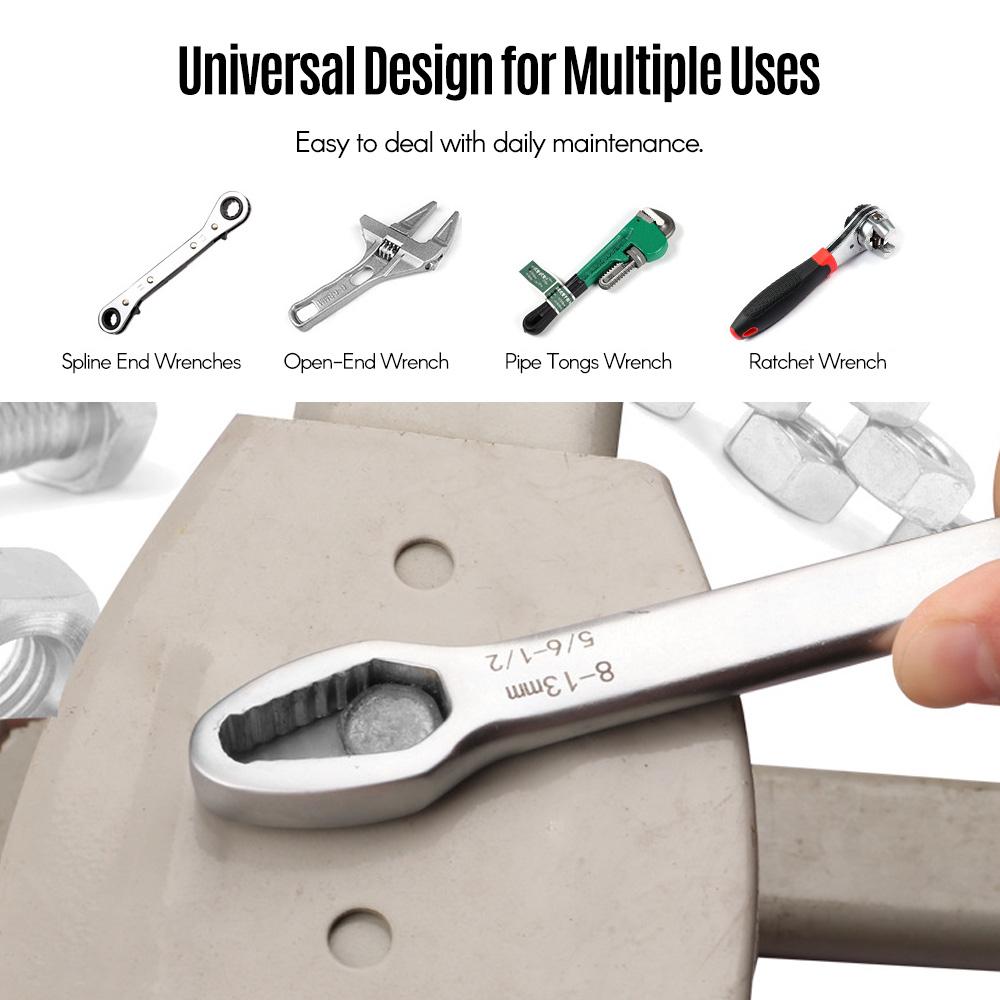 Cheie universală cu două capete cheie Torx reglabilă multifuncțională cu autostrângere pentru bicicletă