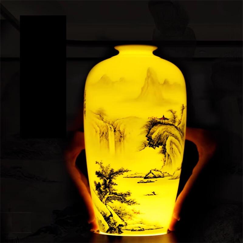 New Chinese Style Hand-painted Ceramic Vase Decor