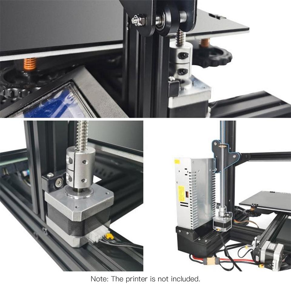 3D-skriverdeler for Ender 3 Dobbel Z-akse Oppgraderingssett DIY-sett Med Skrue Steppermotor for Creality Ender 3 V2 Ender 3 Pro CR10