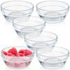 6x Glass Dip Sauce Bowl, Sauce Boat, Dip Bowl, Container, 7.5 Cm, 80 Ml