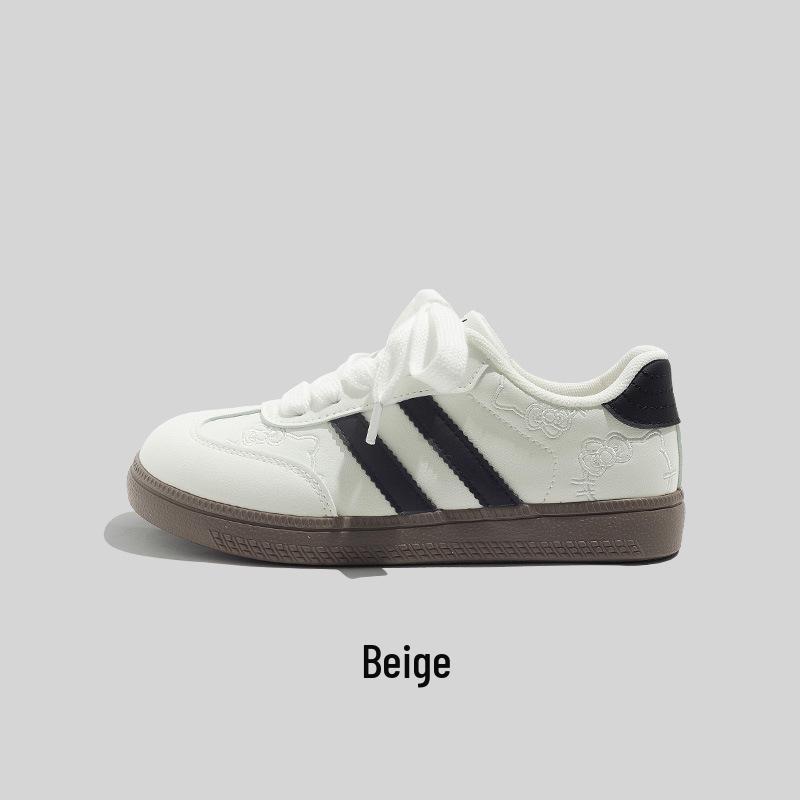 Women's Pink Retro Canvas Training Shoes - Spring/Autumn Trendy Style with Thick Sole and Comfortable Design, 2025 Collection