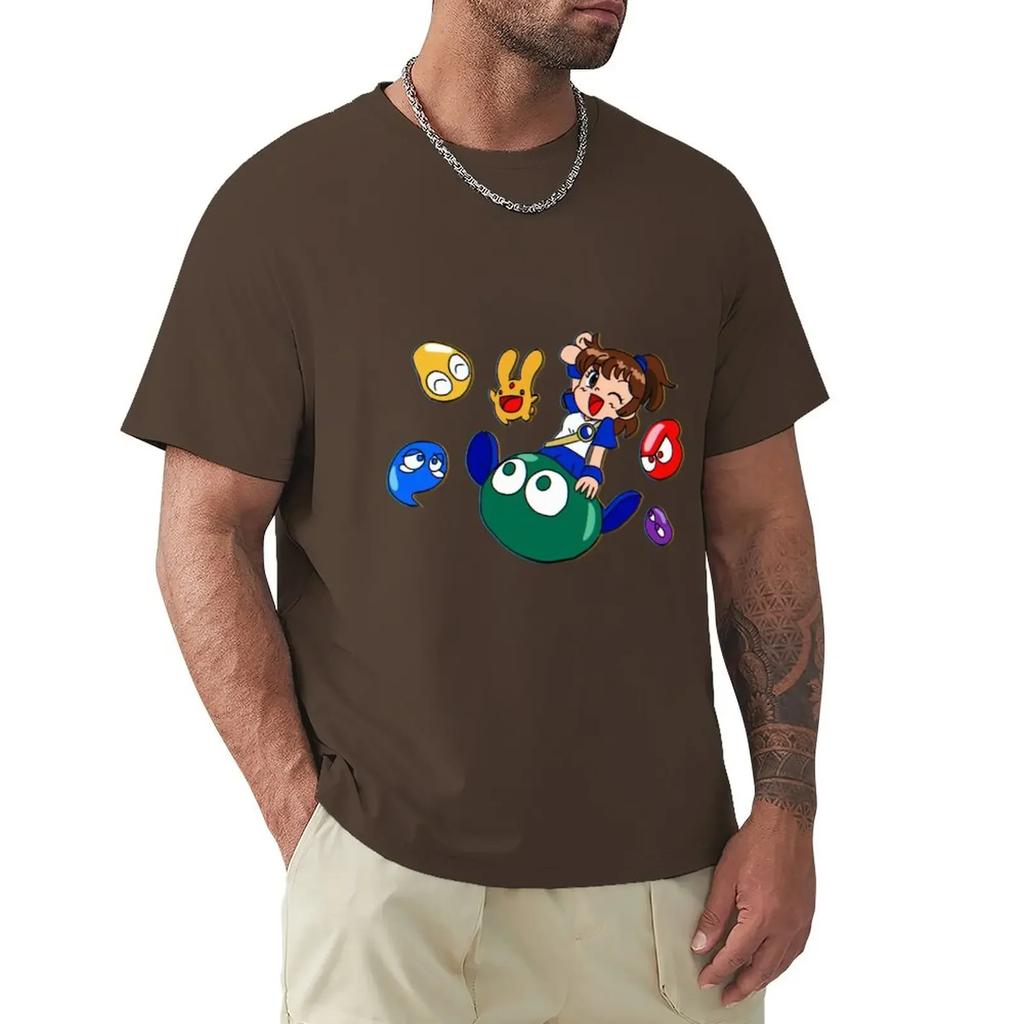 summer Tops Hattori Classic harajuku summer Tops Puyo Puyo Cover Redraw (90sthetic) oversized cute tops