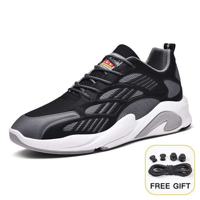 

Мужская обувь Летающая тканая повседневная обувь Нескользящие кроссовки Дышащие кроссовки с сеткой Отправьте шнурки Zapatillas Hombre 41