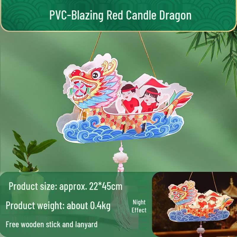 Handmade Dragon Boat Festival Lantern Craft Kit for Kids – Chinese Style Luminous Toy