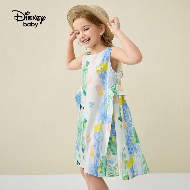 Disney Girls' Summer Floral Sleeveless Dress