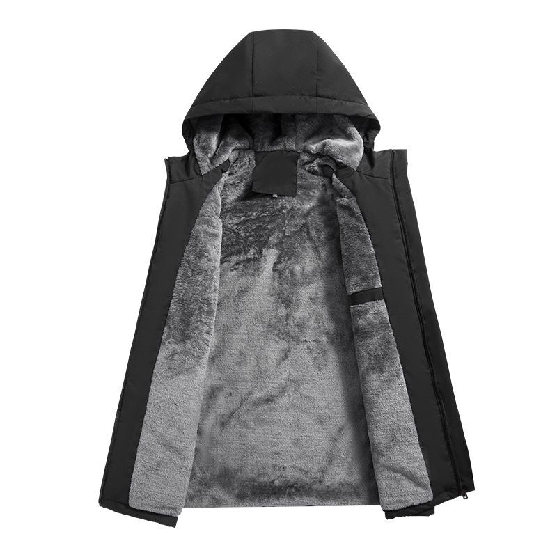 Men's Fleece-Lined Hooded Casual Jacket - 2026 Autumn/Winter Collection