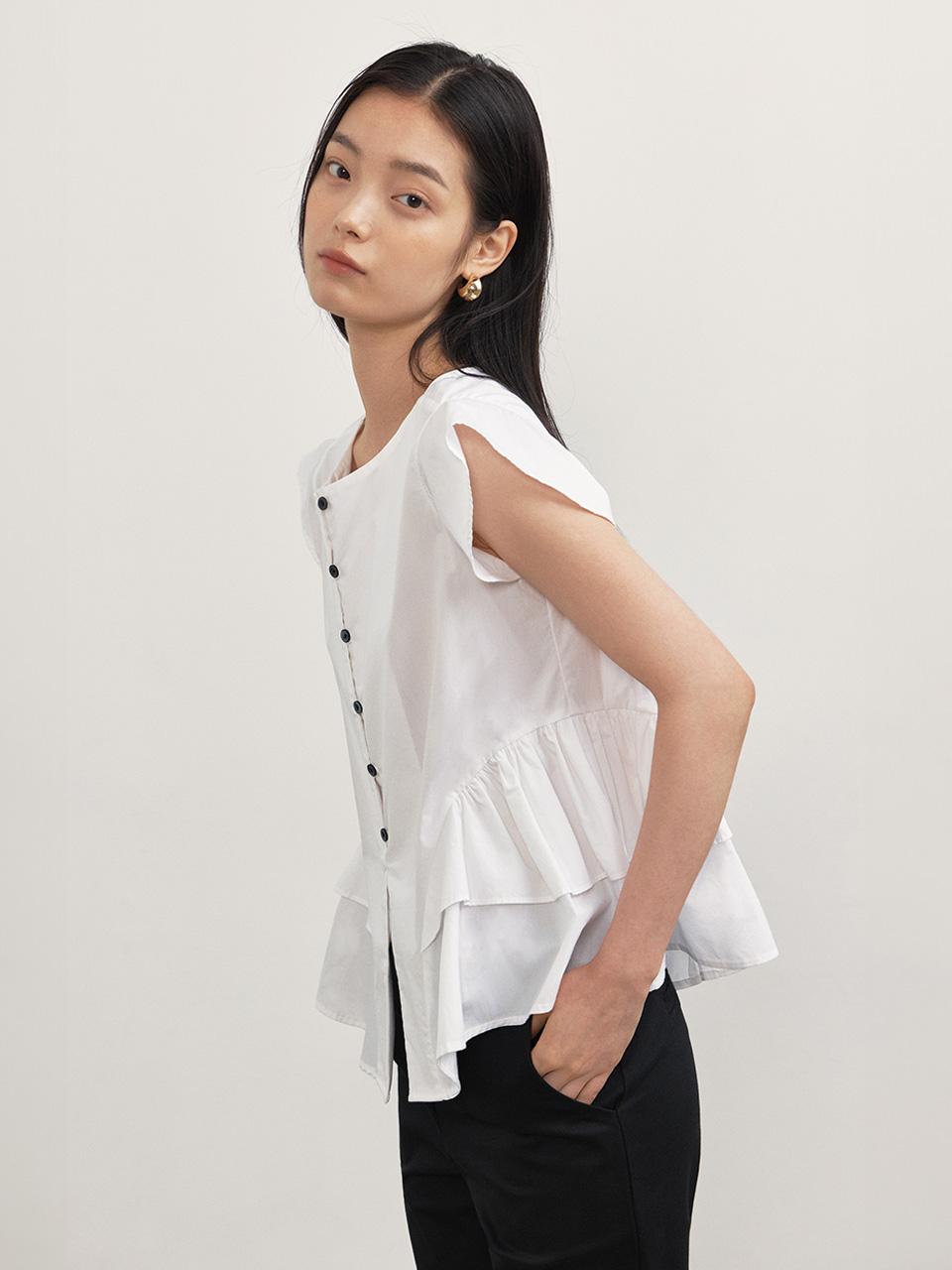Ganiesong Ballerina Blouse_White Free