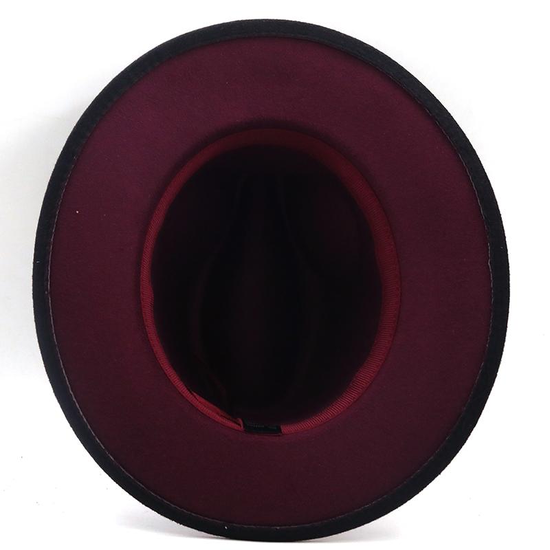Simple Winter Autumn Imitation Woolen Women Men Ladies Fedoras Top Hat Jazz Caps European American Round Caps Bowler Hats